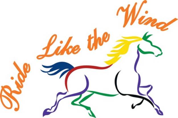 Picture of Ride Like the Wind SVG File