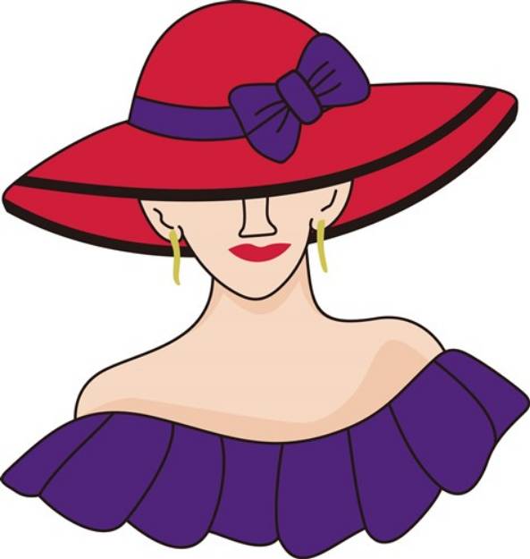 Picture of Lady Hat SVG File
