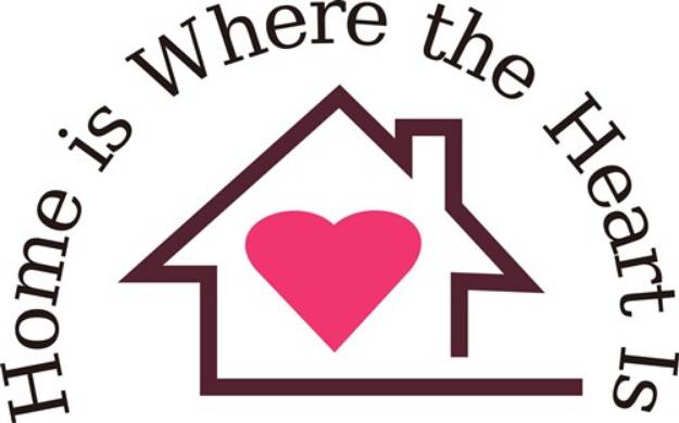 Picture of Home Is Where the Heart Is SVG File
