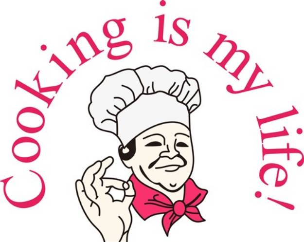 Picture of Cooking is My Life SVG File