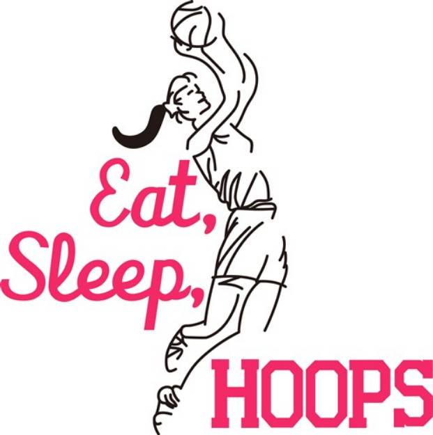 Picture of Eat, Sleep, Hoops SVG File