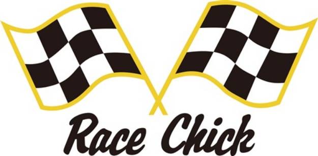 Picture of Race Chick SVG File