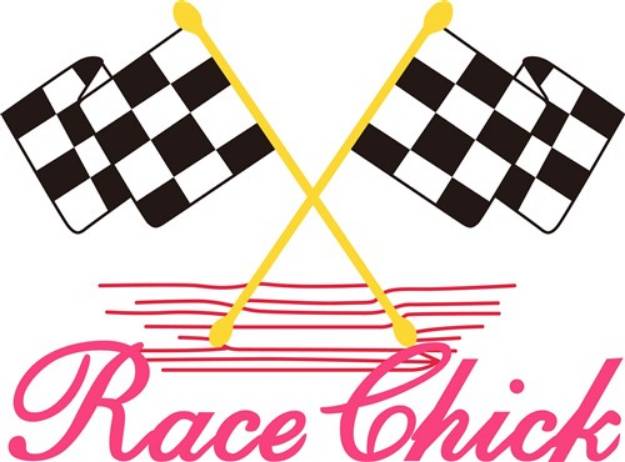 Picture of Race Chick SVG File