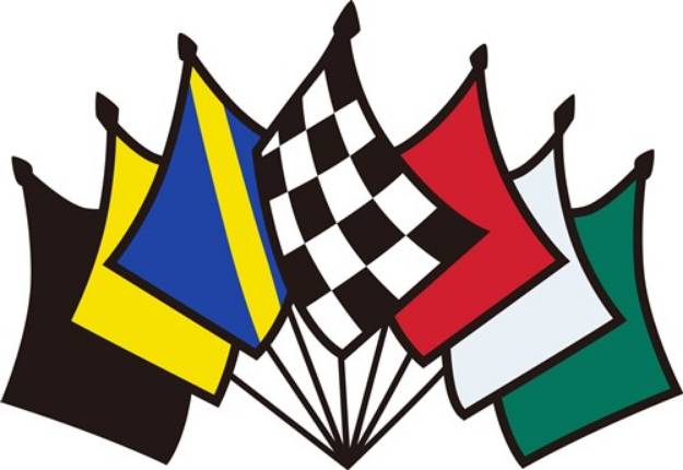 Picture of 7 Racing Flags SVG File