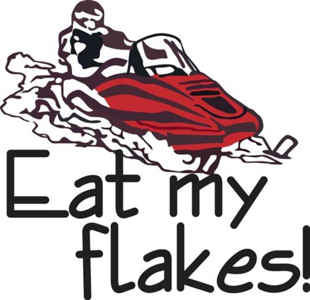 Picture of Eat My Flakes SVG File