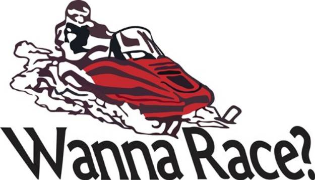 Picture of Wanna Race? SVG File