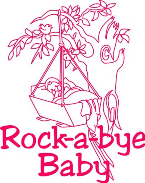 Picture of Rockabye Baby SVG File