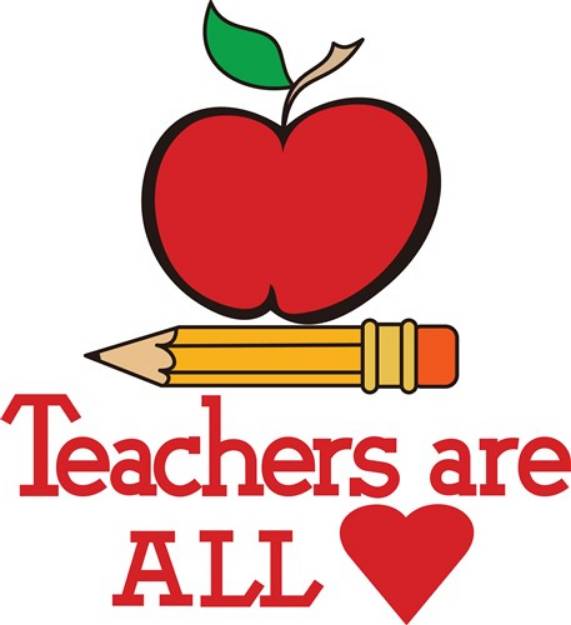 Picture of Teachers All Heart SVG File