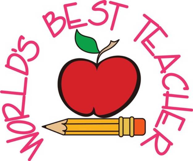 Picture of Worlds Best Teacher SVG File