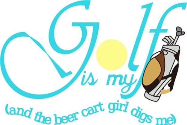 Picture of And the Beer Cart Girl Digs Me SVG File