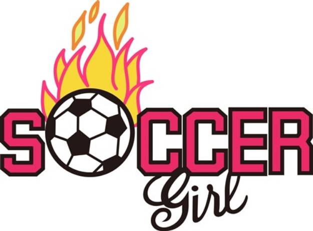 Picture of Soccer Girl SVG File