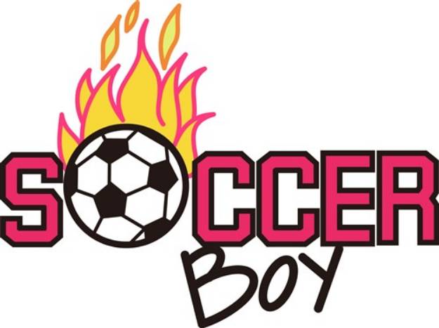 Picture of Soccer Boy SVG File