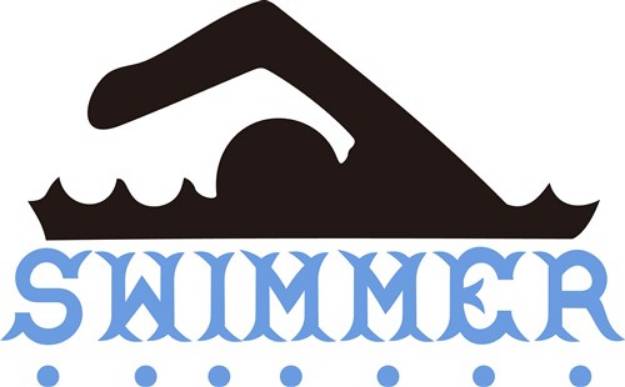 Picture of Swimmer SVG File