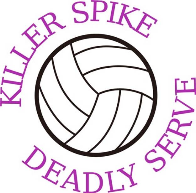 Picture of Killer Spike, Deadly Serve SVG File