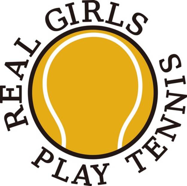 Picture of Real Girls Play Tennis SVG File