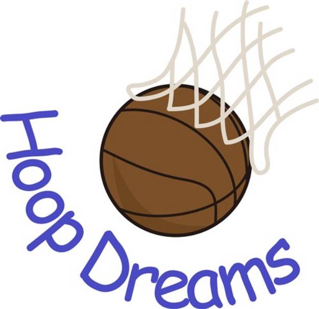 Picture of Hoop Dreams SVG File