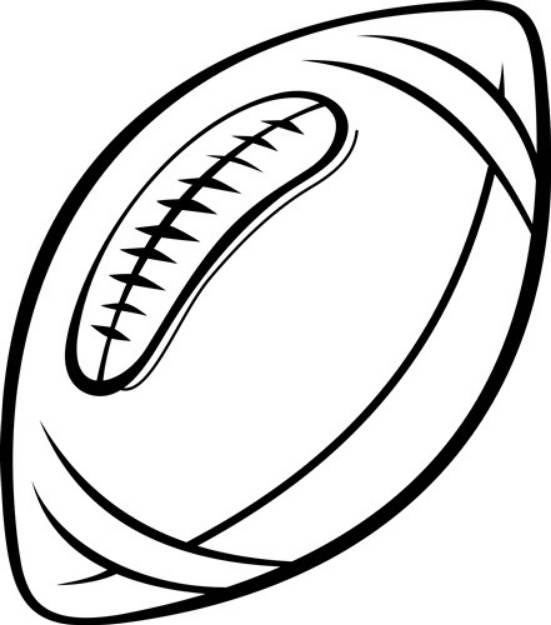 Picture of Football Outline SVG File
