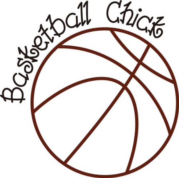 Picture of Basketball Chick SVG File