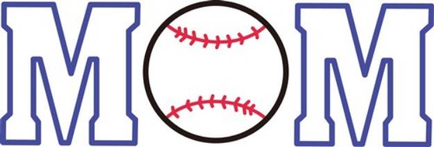 Picture of Baseball Mom SVG File