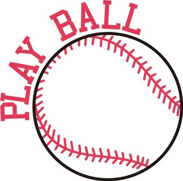 Picture of Play BaseBall SVG File