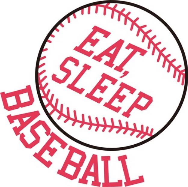 Picture of Eat, Sleep, Baseball SVG File