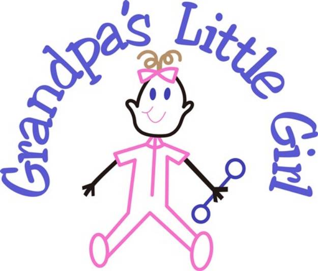 Picture of Grandpas Little Girl SVG File