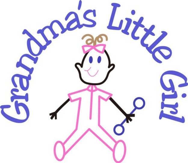 Picture of Grandmas Little Girl SVG File