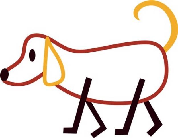 Picture of Stick Dog SVG File