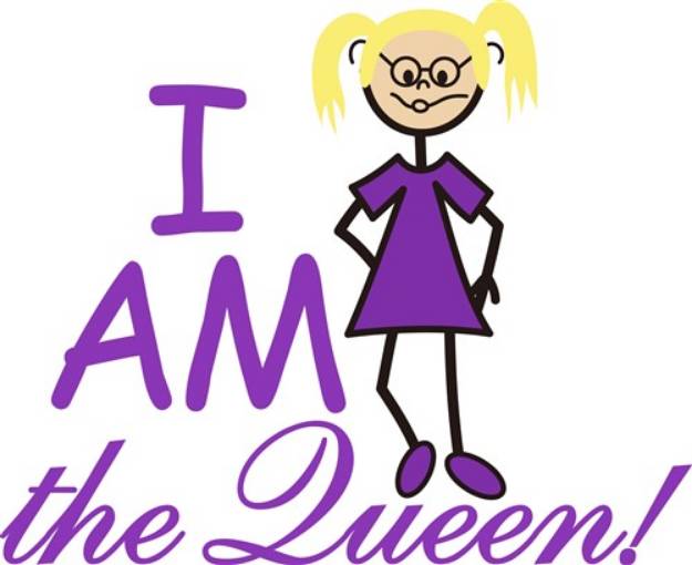 Picture of I Am The Queen SVG File