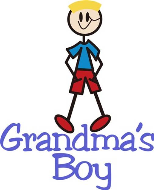 Picture of Grandmas Boy SVG File