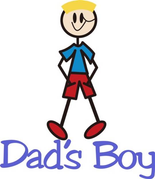 Picture of Dads Boy SVG File