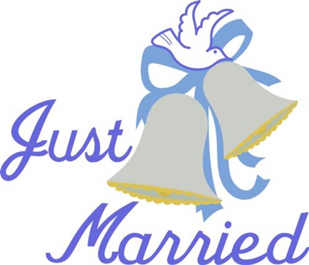 Picture of Just Married SVG File