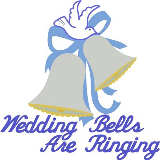 Picture of Ringing Wedding Bells SVG File
