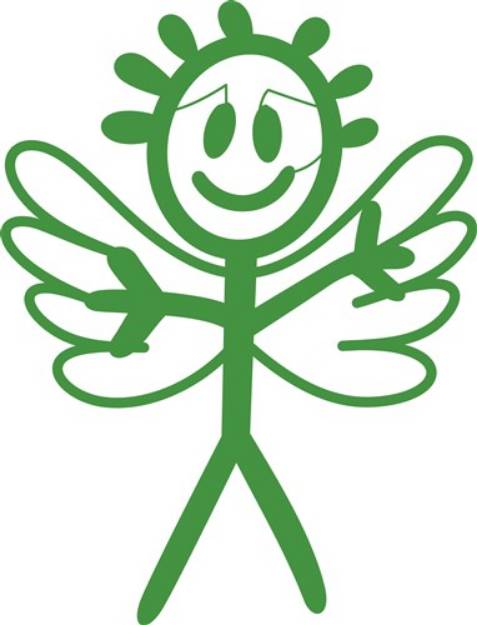 Picture of Boy Angel SVG File