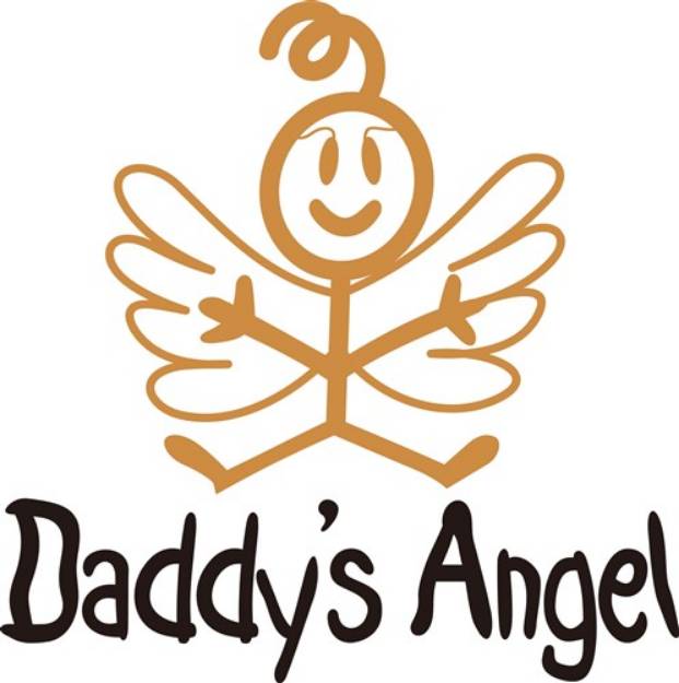 Picture of Daddys Angel SVG File