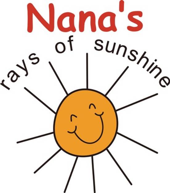 Picture of Nanas Rays of Sunshine SVG File