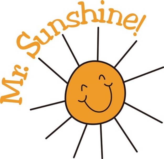 Picture of Mr. Sunshine SVG File