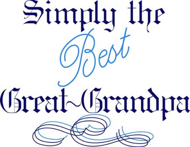 Picture of Best Great-Grandpa SVG File