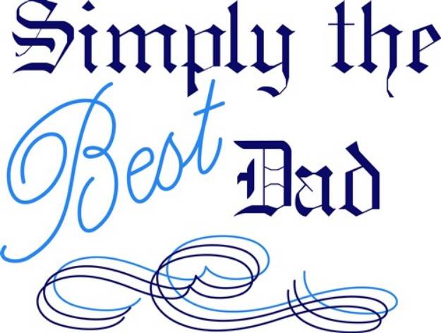 Picture of Best Dad SVG File