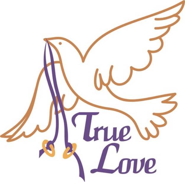 Picture of True Love Dove SVG File
