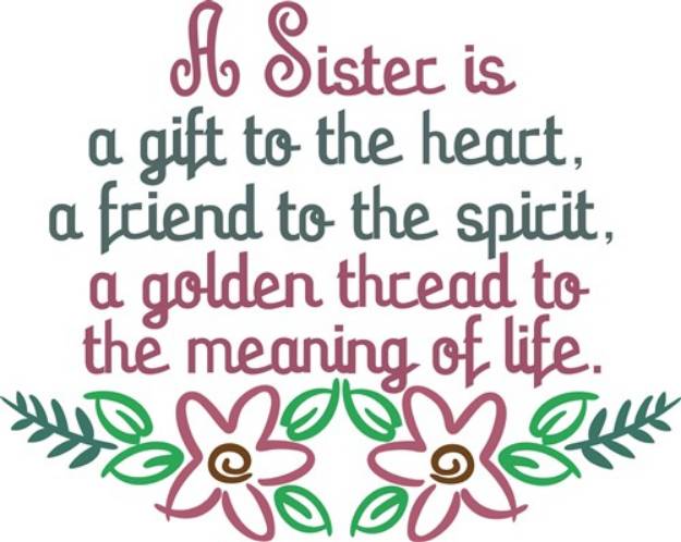 Picture of Golden Thread Sister SVG File