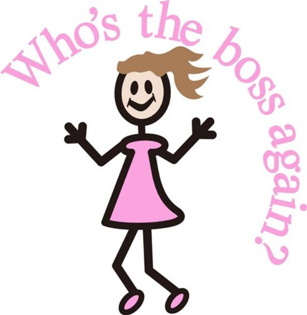 Picture of Whos the Boss? SVG File