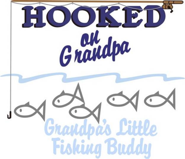 Picture of Grandpas Little Fishing Buddy SVG File