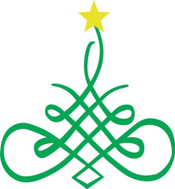 Picture of Fancy Christmas Tree SVG File
