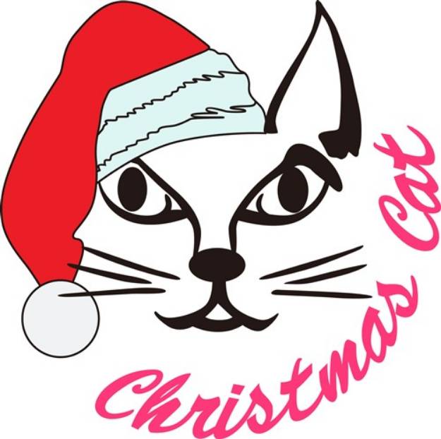Picture of Christmas Cat SVG File