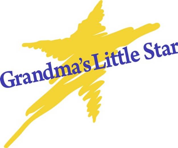 Picture of Grandmas Little Star SVG File