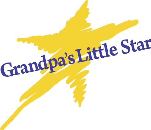 Picture of Grandpas Little Star SVG File