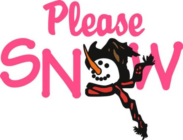 Picture of Please Snow SVG File