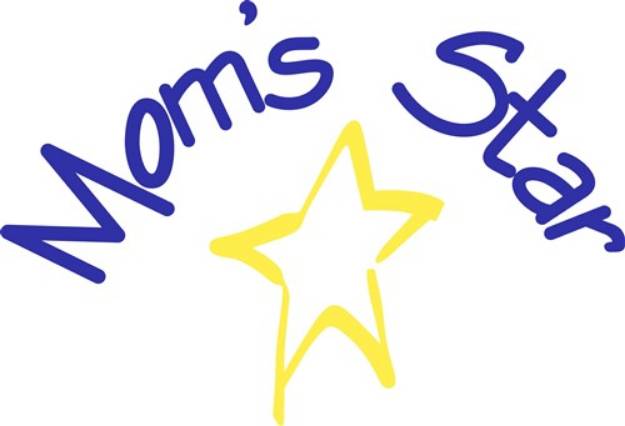 Picture of Moms Star SVG File
