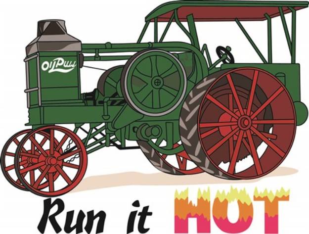 Picture of Run It Hot SVG File